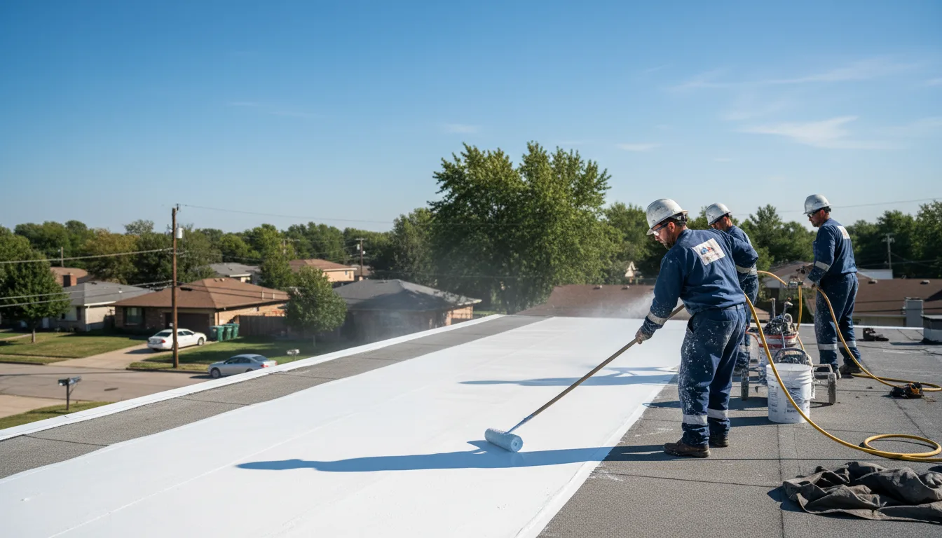 Commercial roof coating in Sugar Grove, IL near me
